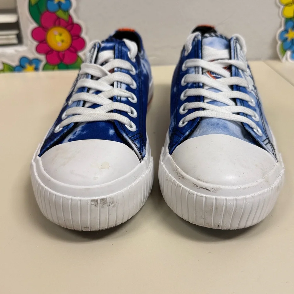 💥MLB NEW YORK METS WOMENS LOW TOP TIE-DYE CANVAS SHOE SIZE: 6 ATHLETIC SHOES